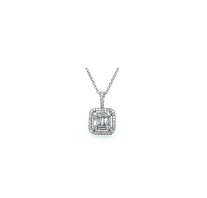 0.37TW Baguette Diamond Necklace