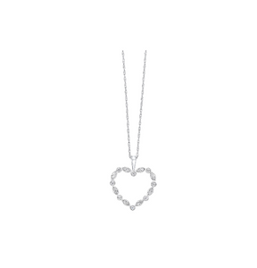 1/8TW Diamond Heart Necklace