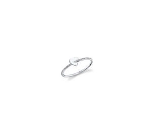 0.07TW Diamond Heart Ring