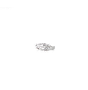 0.87TW Baguette & Round Diamond Band